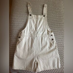 Madewell Beige Denim Overalls